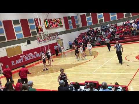 Video of Sadie Smith - West Branch vs East Buchanan Q1 - 24 pts, 12 rbds, 82%fgp, 6/6 ftm, 2 blks