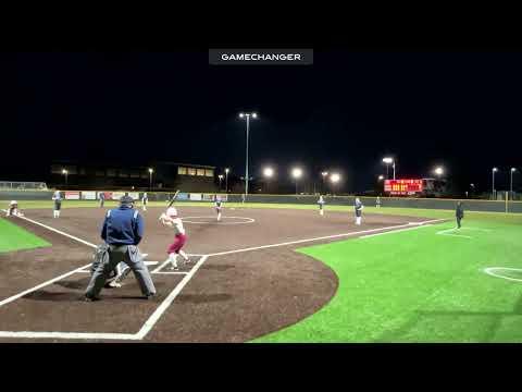 Video of Addie Pitching Double Play HS Season Week 1- 3/16/23