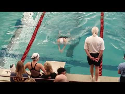 Video of 200 Breaststroke Ln 7 by empty lane 2:41.79 Senior State 2/17/2019