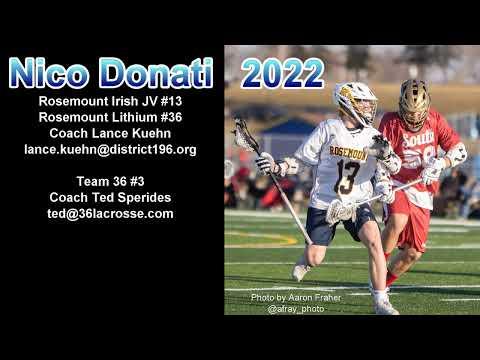 Video of 2022 Nico Donati Rosemount Lacrosse