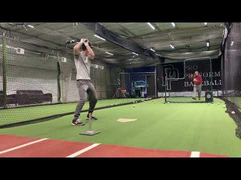 Video of Will Schleper Winter Cage Hitting