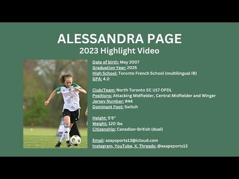 Video of Alessandra Page - 2023 Highlight Video