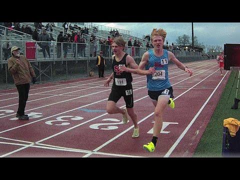 Video of Sean Heetland - 2 Mile Winner - 9:29 - Bib 204 Light Blue Shirt w/ Red Letters