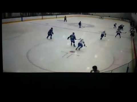 Video of Clean hip check (#9 in white) 