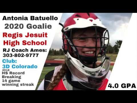 Video of Antonia Batuello 2018 Highlights |2020 Goalie|