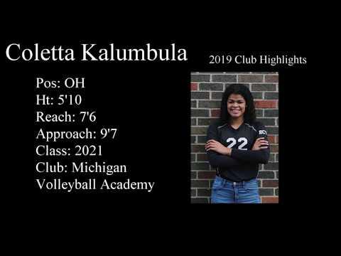 Video of Coletta Kalumbula - Class of 2021 Outside Hitter Volleyball Highlights from the MVA 2019 Club Season