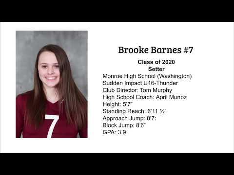 Video of Brooke Barnes Class of 2020, Setter, May 2018 Highlights