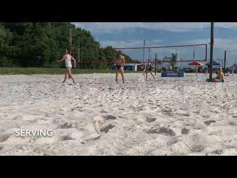 Video of Kenny (McKenna) Faychak Beach Volleyball Highlights AAU Qualifiers NC & Fla