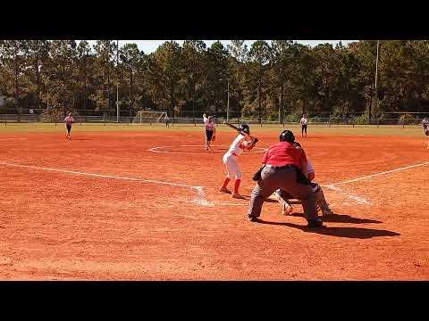 Video of Hit past the first baseman for a single 