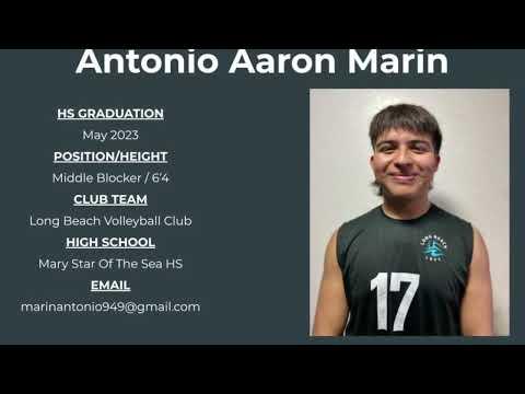 Video of Antonio A. Marin - Middle Blocker Candidate