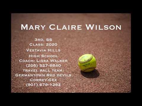 Video of Mary Claire Wilson Skills Video