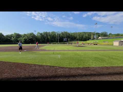 Video of MASON BRETON (2023) WoodBat2RunHOMERRUN7/23/21