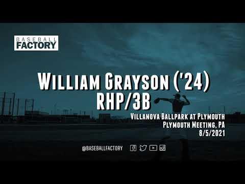 Video of William Grayson Baseball Factory