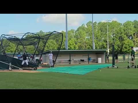 Video of Bp session- left the yard in the last swing 365 ft