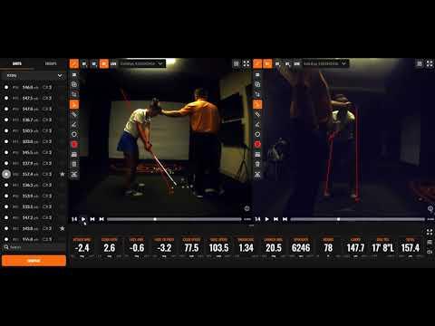 Video of Driver and 8 Iron on Trackman with Coach Virgil Herring