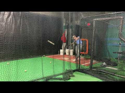 Video of Bp off pitching machine #3