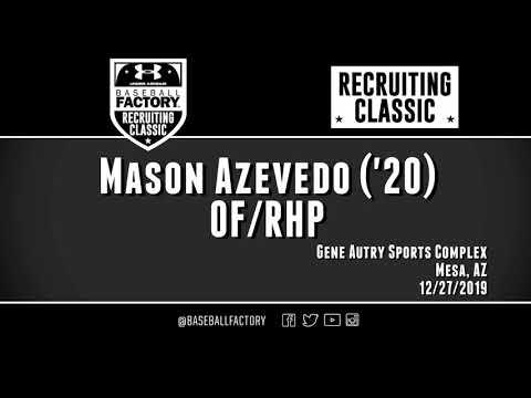 Video of Mason Azevedo Baseball Factory 12/27/19