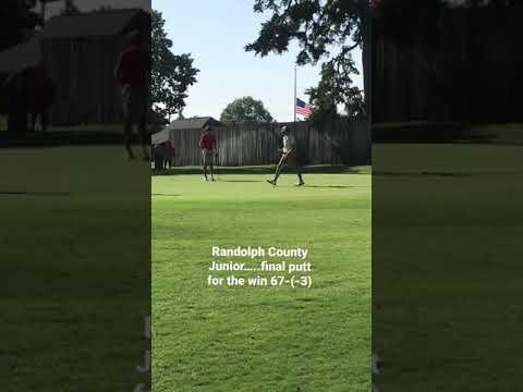 Video of David Putting for the birdie and win