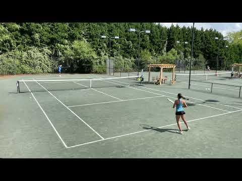 Video of Tennis practice / match points 