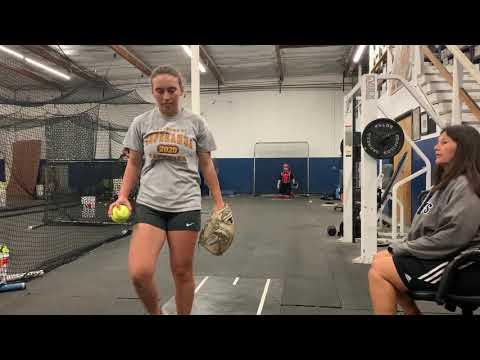 Video of Kaylee Barkley 2021 RHP, lesson w/Susie Parra