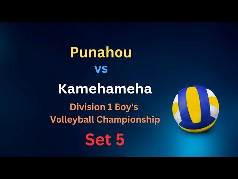 Video of Set 5 of the 2023 Hawaii State Volleyball Championships