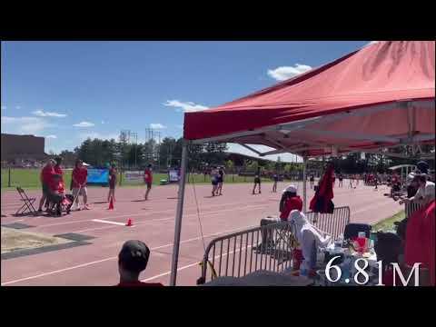 Video of 2022 OFSAA Track & Field Championship | High Jump 1.95m | Triple Jump 14.15m | Long Jump 6.81m |