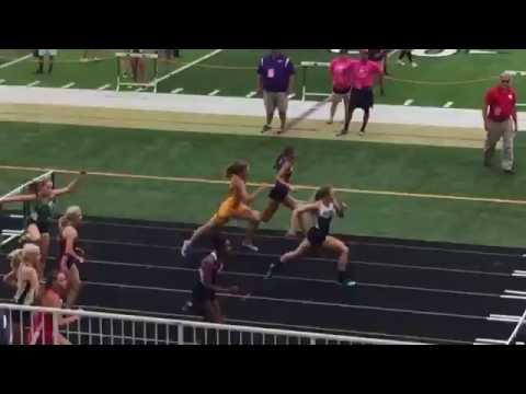 Video of MHSAA D3 State Finals 100m hurdle champion 15.49