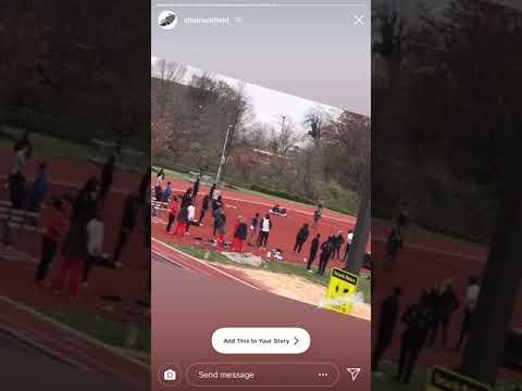 Video of 100m run at John's Hopkins 