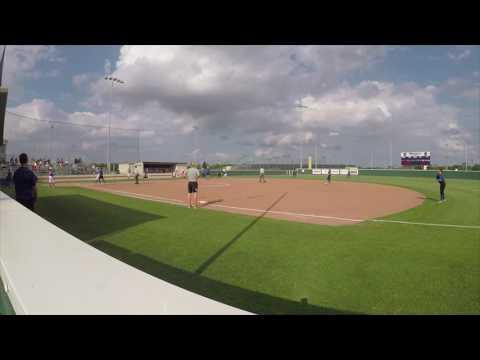 Video of Mikaela gets 3 bases on a fly ball (Midway ISD)