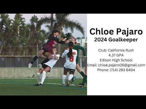 Video of Chloe Pajaro, 2024 GK, 4.37 GPA, California Rush; Winter Highlights