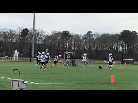 Video of Virginia Weslyan Prospect Camp 2/8/20 #8  LSM Blue Jersey/ Red Shorts