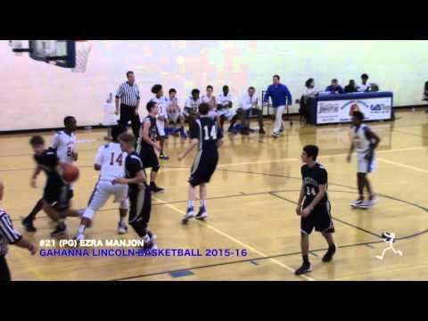 Video of #21 (PG) EZRA MANJON END OF SEASON HIGHLIGHT 2015-16