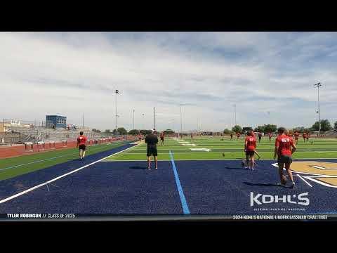 Video of Tyler Robinson Kohl’s Kicking Showcase 