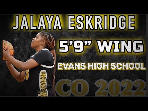 Video of Jalaya Eskridge 5’9’’  Wing CO 2022 UNSIGNED SENIOR-Basketball Highlights 2021-2022 SZN