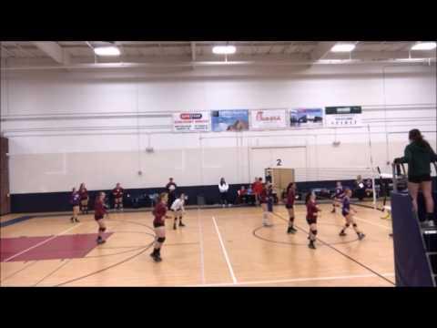 Video of Kaylee Vannoy Serving, #7 Burgandy