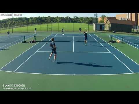 Video of Blake K. Discher tennis Action