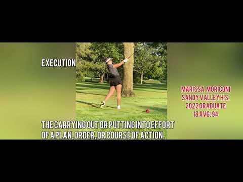 Video of Marissa Moriconi Golf Hype Video