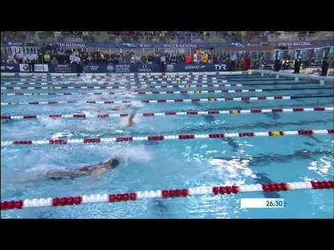 Video of 2017 USA Swimming Winter Nationals 100 Backstroke