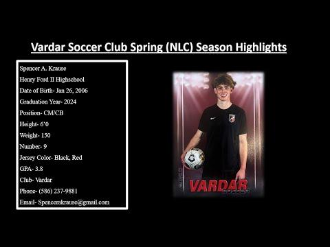 Video of Spencer Krause Vardar Spring Season Highlights (NLC)