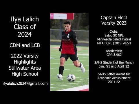 Video of Ilya Lalich 2022 Varsity Highlights