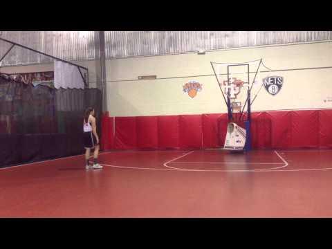 Video of Sabrina shooting 3's after 1 hour of ball handling and shooting drills