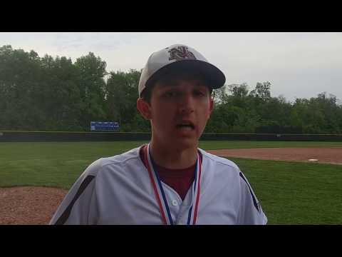 Video of New Albany baseball player Parker Thompson discusses his go-ahead single in the sixth inning of a 2-1 win over Pickerington Central in a Division I district final May 16 at Gahanna. [Dave Purpura/ThisWeek