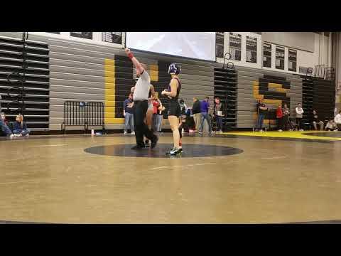 Video of Aaliyah Bueno girls wrestling topeka Kansas 