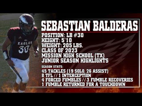 Video of Sebastian Balderas [LB] Junior Highlights
