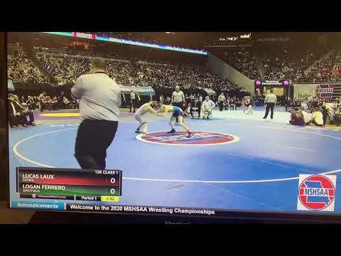 Video of State wrestling championship match 2019/2020