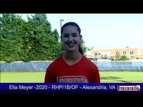 Video of Ella Meyer 2020 Pitcher/1B/OF