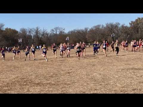 Video of Kansas High School State Cross Country 1A Girls Start