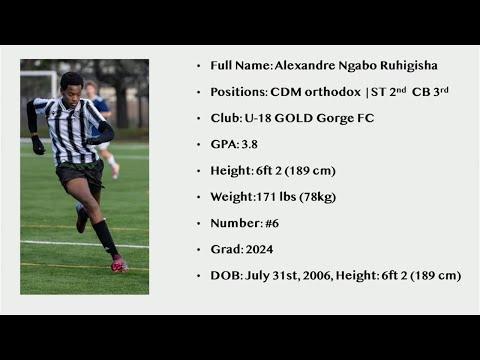 Video of 2023-24 Alexandre Ruhigisha ~  U-18 highlights