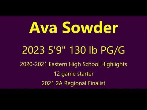 Video of Ava Sowder 2020-2021 Highlights