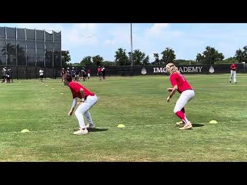 Video of 6.76 seconds 60 yard dash (runner on right)